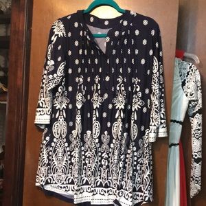 Navy/White XL Women’s Shirt